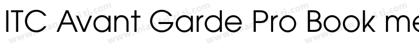 ITC Avant Garde Pro Book medium字体转换